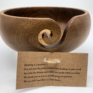 New 7"X3"  Unique Handmade Knitting  Crocheting Yarn Bowl For Knitting